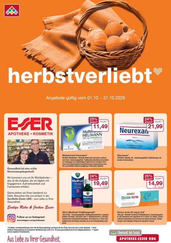 Flyer mit Oktober-Angeboten Flyer mit Oktober-Angeboten