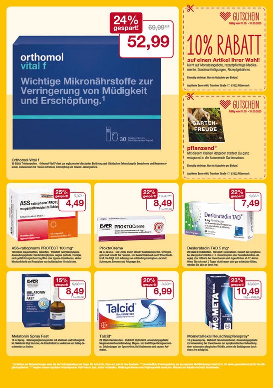 Angebote Mai