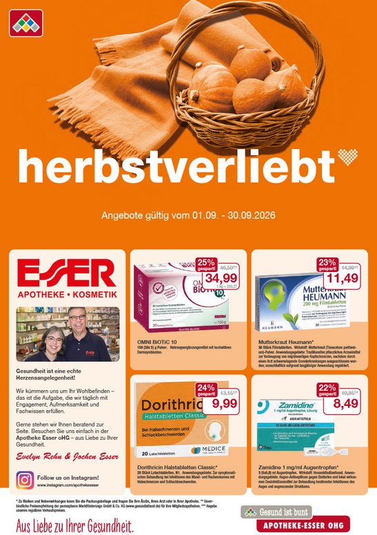 Flyer mit September-Angeboten Flyer mit September-Angeboten