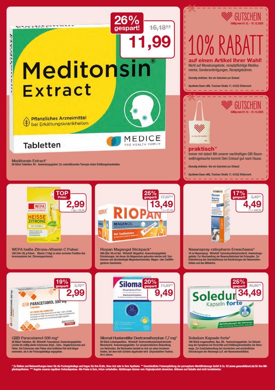 Angebote Dezember Angebote Dezember