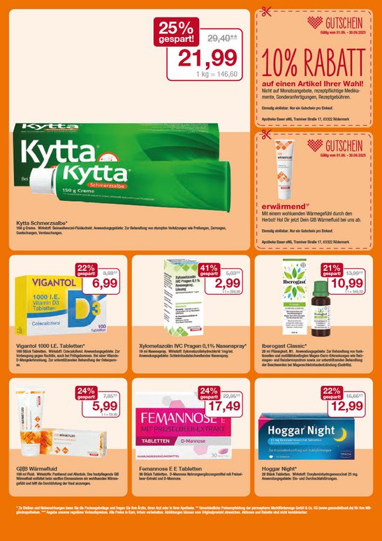 Flyer mit September-Angeboten