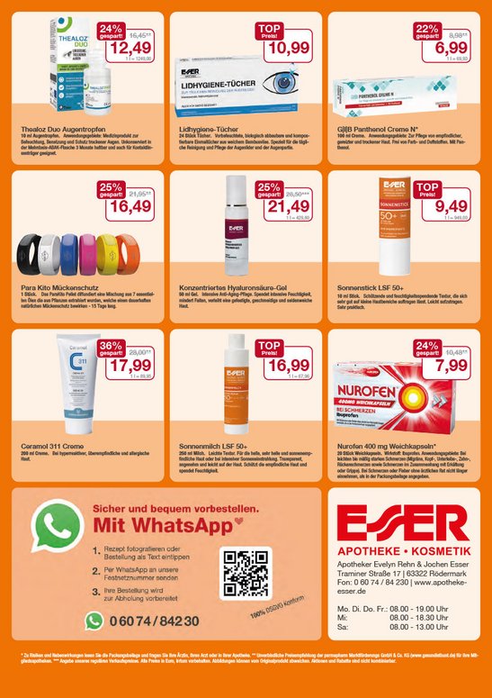 Flyer mit September-Angeboten
