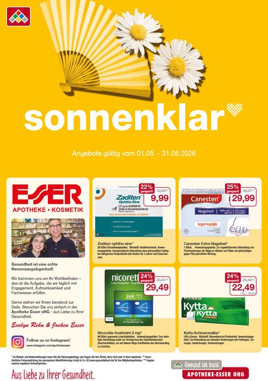 Flyer mit Mai-Angeboten