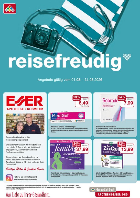 Flyer mit August-Angeboten Flyer mit August-Angeboten