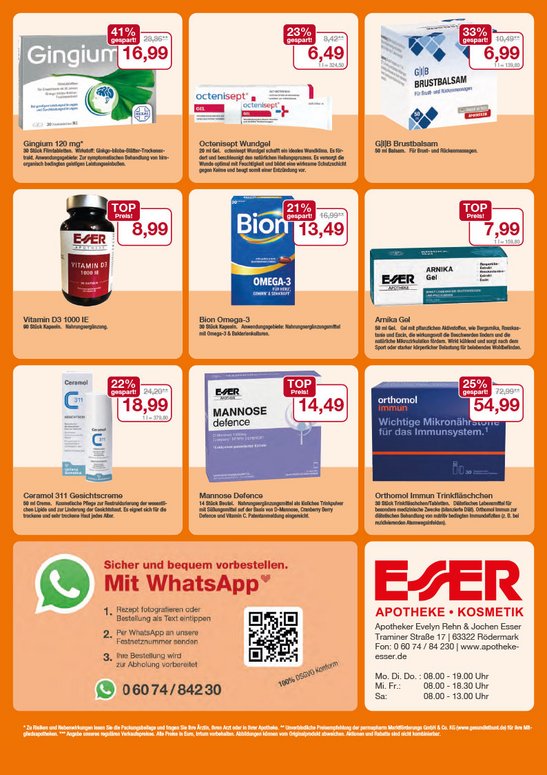 Flyer mit September-Angeboten Flyer mit September-Angeboten