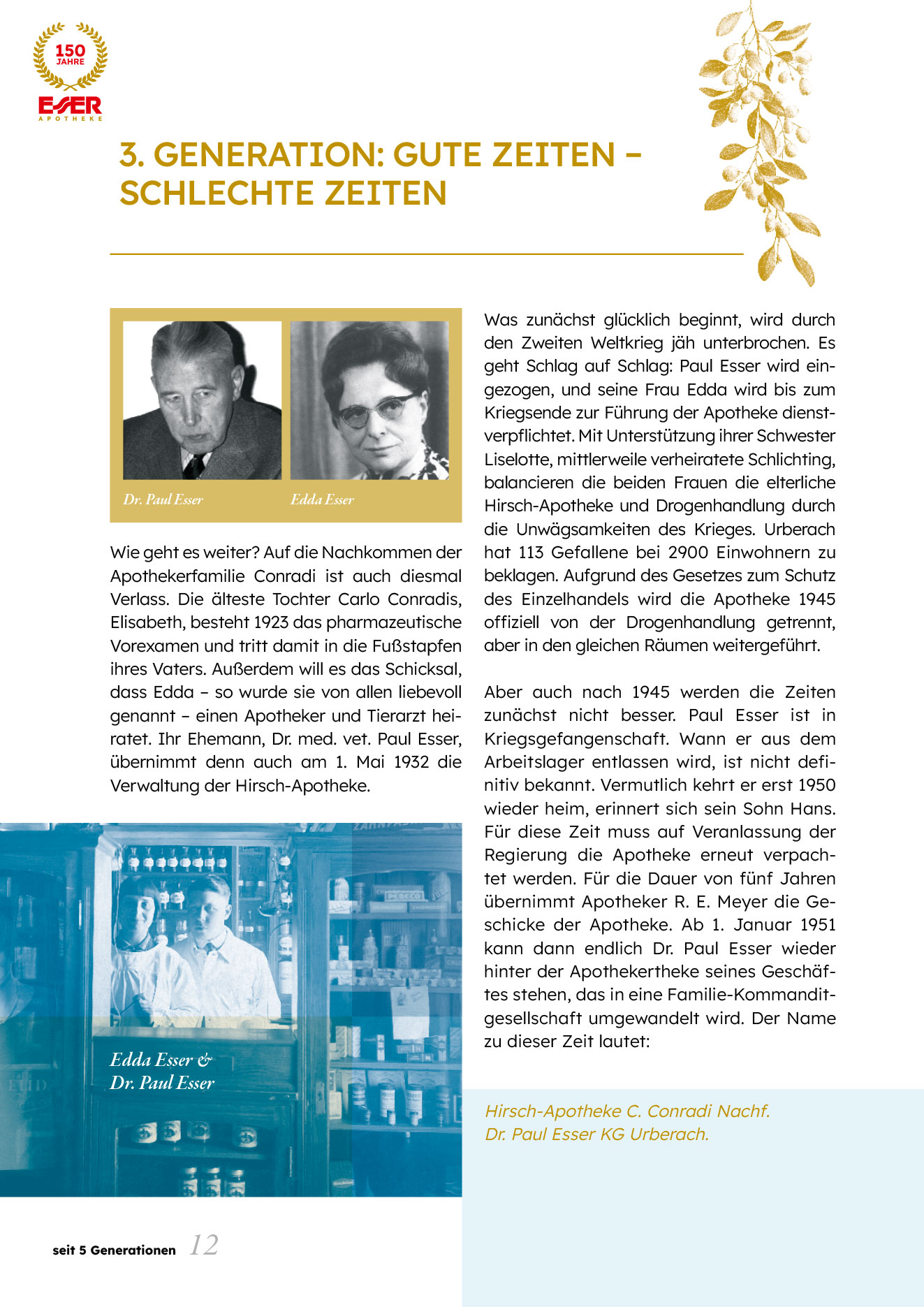 150 Jahre Esser Apotheke