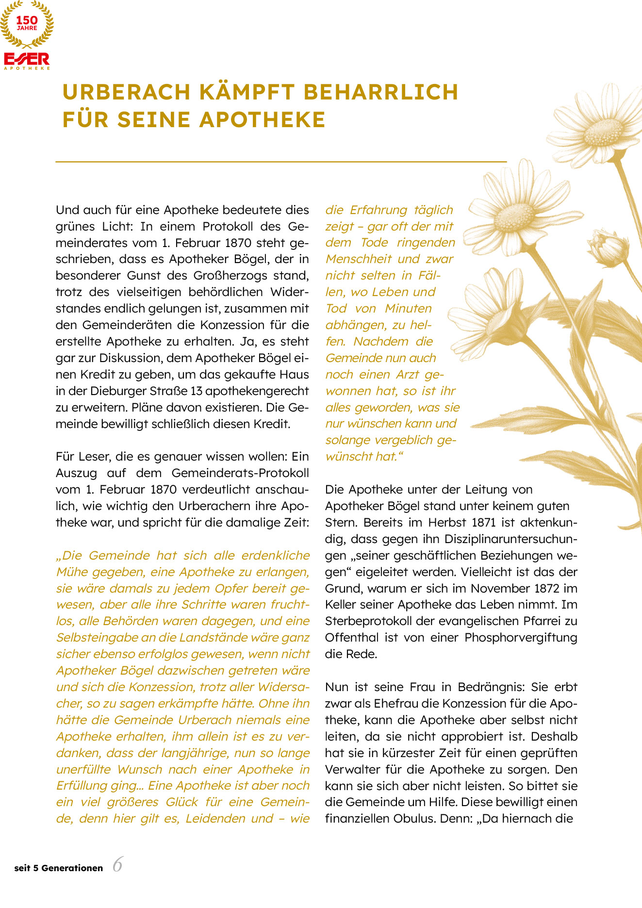 150 Jahre Esser Apotheke